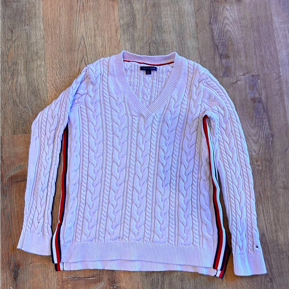 V-Neck Sweater - Pink-Tommy Hilfiger